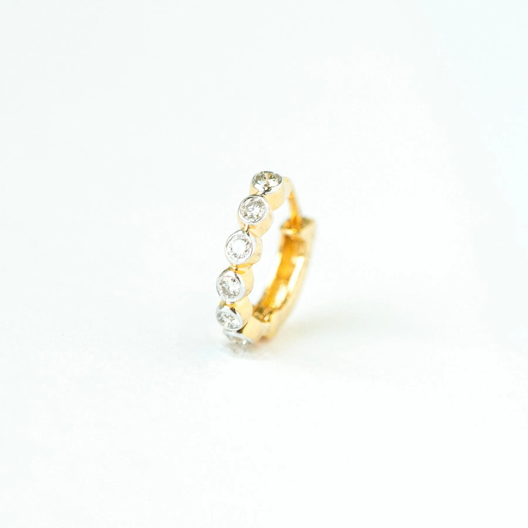 18ct Gold Diamond Nose Ring MCS3563