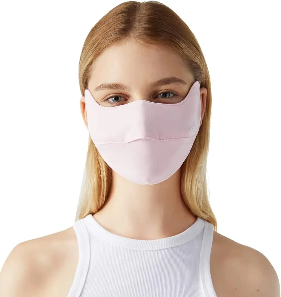 2 Pack Breathable UV Face Covering UPF 50  Women Sun Protection Mask Sunscreen Sports Face Cover SLN3M072