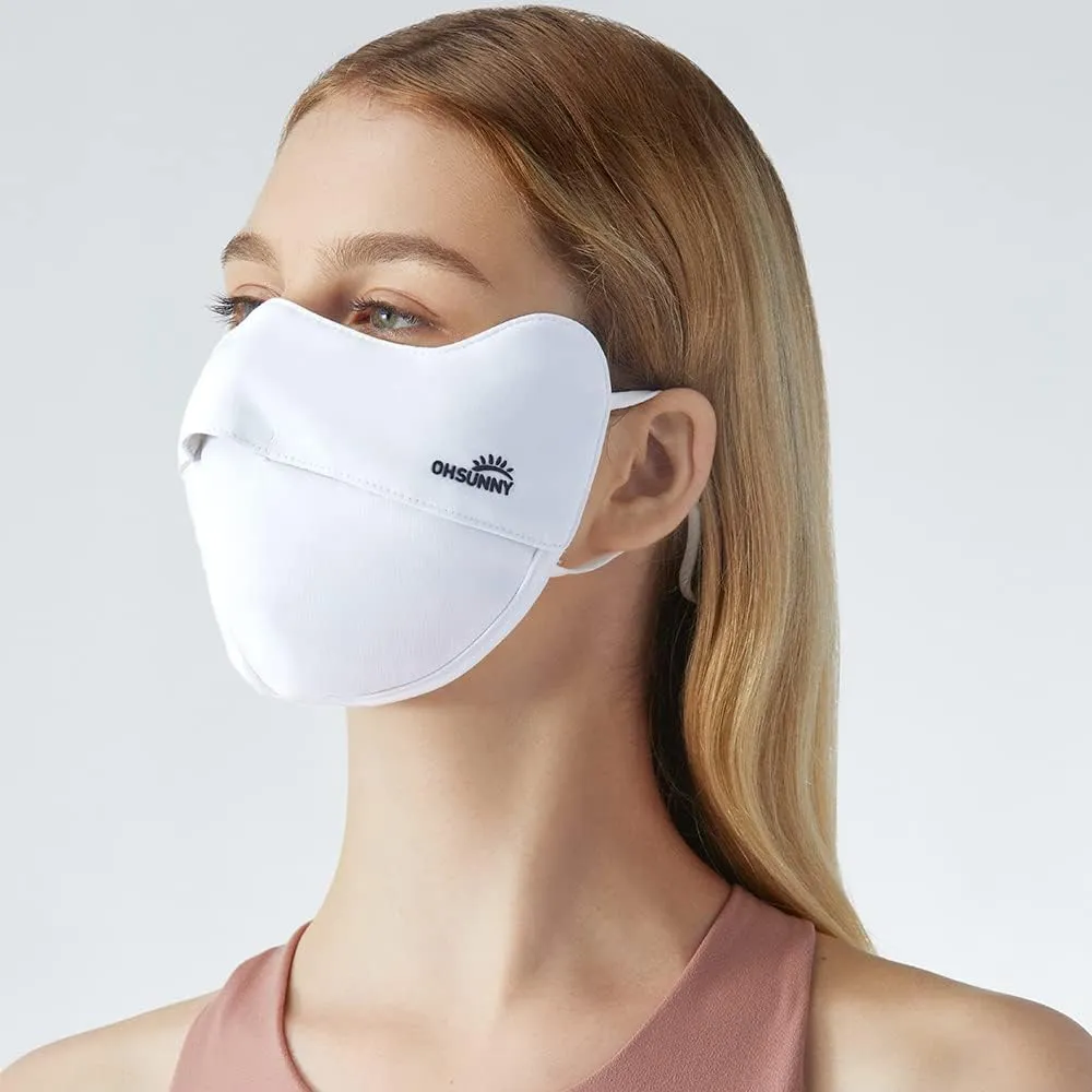 2 Pack Breathable UV Face Covering UPF 50  Women Sun Protection Mask Sunscreen Sports Face Cover SLN3M072