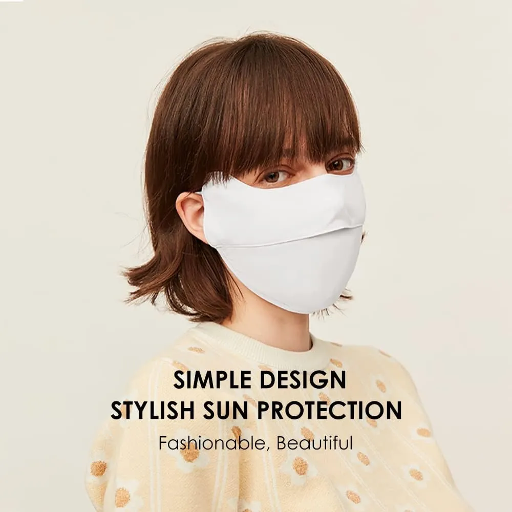 2 Pack Breathable UV Face Covering UPF 50  Women Sun Protection Mask Sunscreen Sports Face Cover SLN3M072