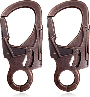 Ahiller Muscular Carabiner Hook3.1" Alloy Thick Keychain Clip for Man, Outdoor Camping, Hiking Accessories, Key Ring