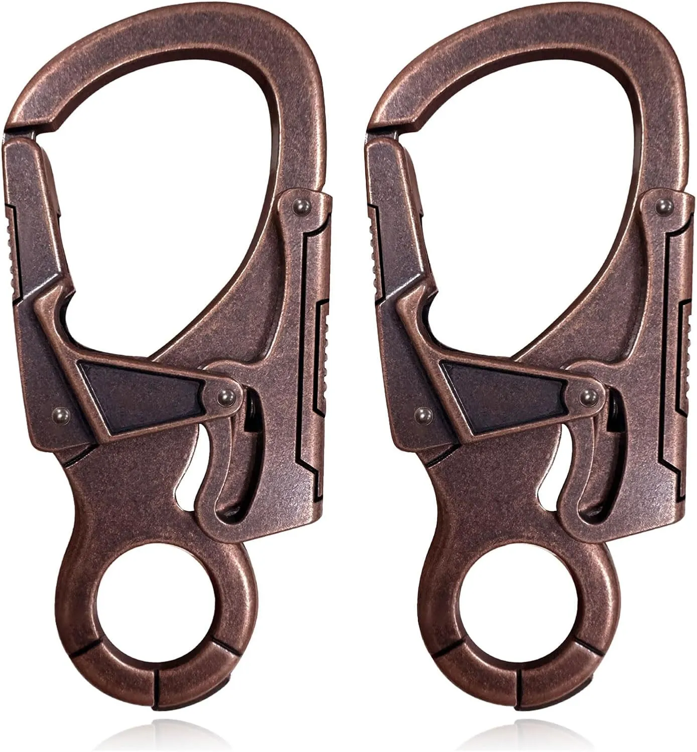 Ahiller Muscular Carabiner Hook3.1" Alloy Thick Keychain Clip for Man, Outdoor Camping, Hiking Accessories, Key Ring