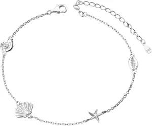 Anklet for Women Sterling Silver Adjustable Foot Evil Eye Butterfly Sea Turtle Starfish Wave Infinity Beach Ankle Bracelet