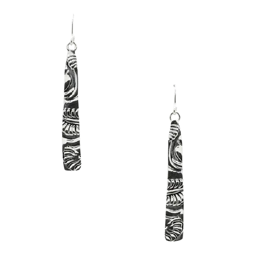 Barse What's My Line Embossed Earring