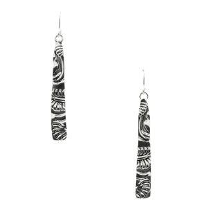 Barse What's My Line Embossed Earring