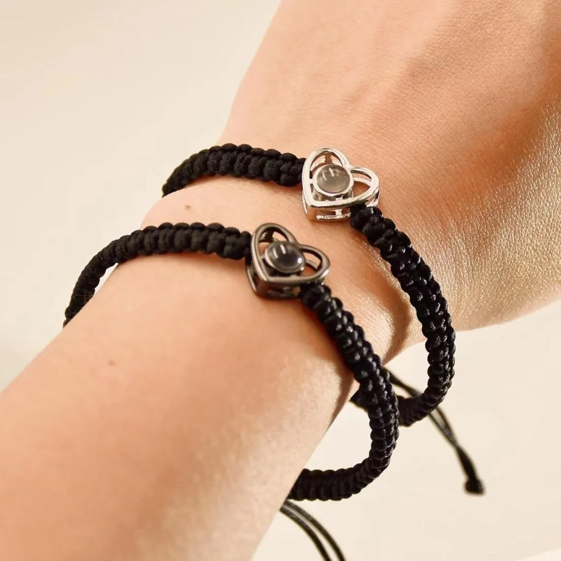 Custom Bracelet with Picture Inside,Projection Picture Bracelet Personalized Photo,Customized Photo Bracelets Gifts Memorial Gifts for Couples/Women/Men