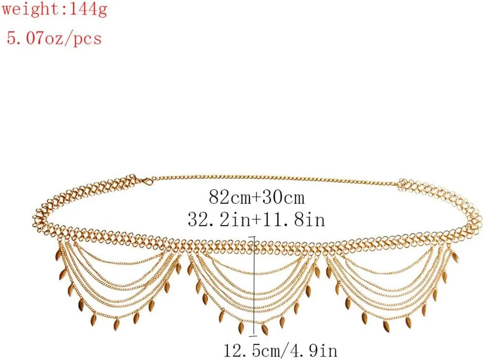 Fashion Bikini Waist Chain Beach Belly Body Chains Waist Chain Body Accessory for Women