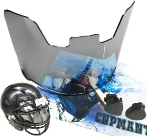 Football Visor, Youth and Adult Football Helmet Viosor. Facial Protection Visor For Football Helmet Accessories, Shock Resistance, Scratch Resistant, UV Block, Reduces Glare, Enhances Clarity.