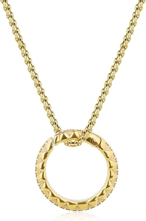 GAVU Mens Ring Holder Necklace, Stainless Steel King Keeper Necklace for Men and Women