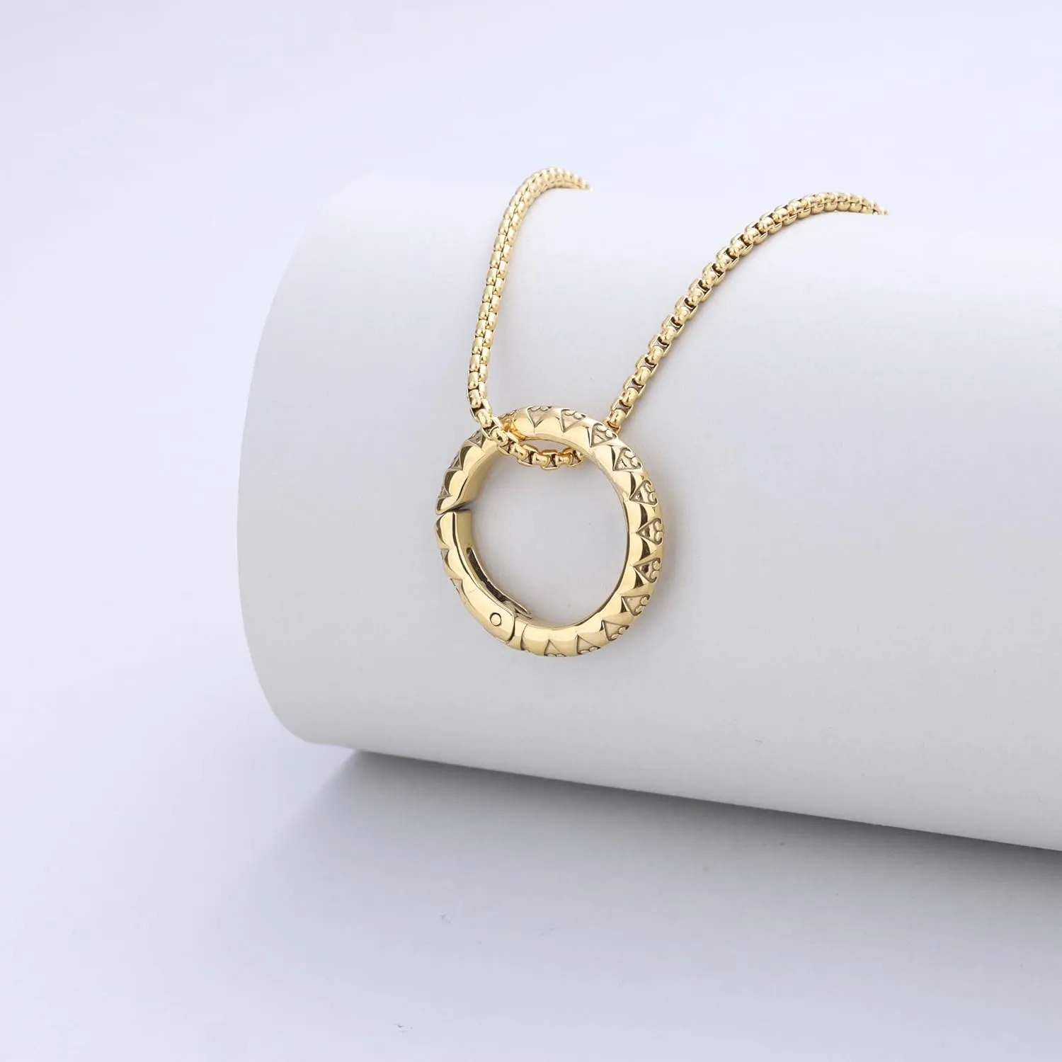 GAVU Mens Ring Holder Necklace, Stainless Steel King Keeper Necklace for Men and Women