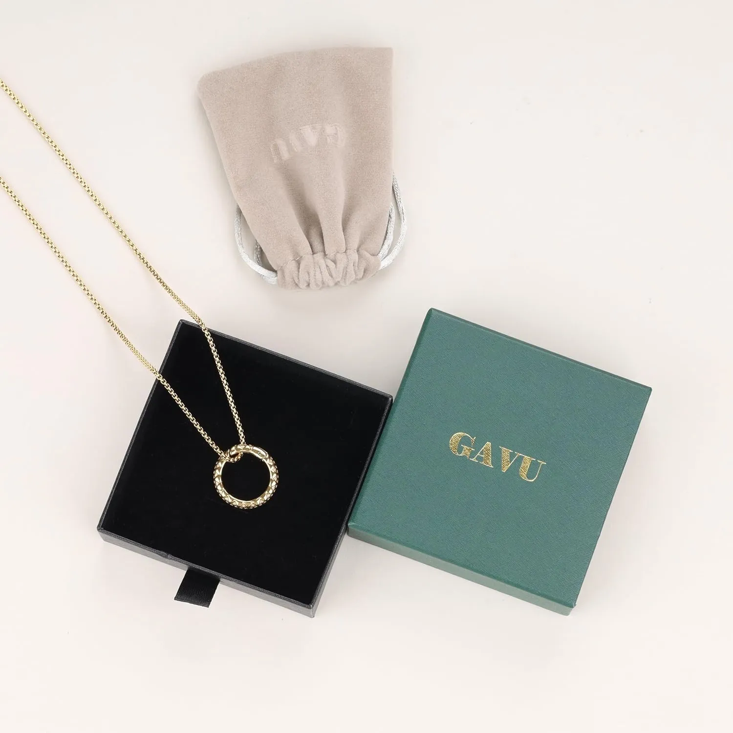 GAVU Mens Ring Holder Necklace, Stainless Steel King Keeper Necklace for Men and Women