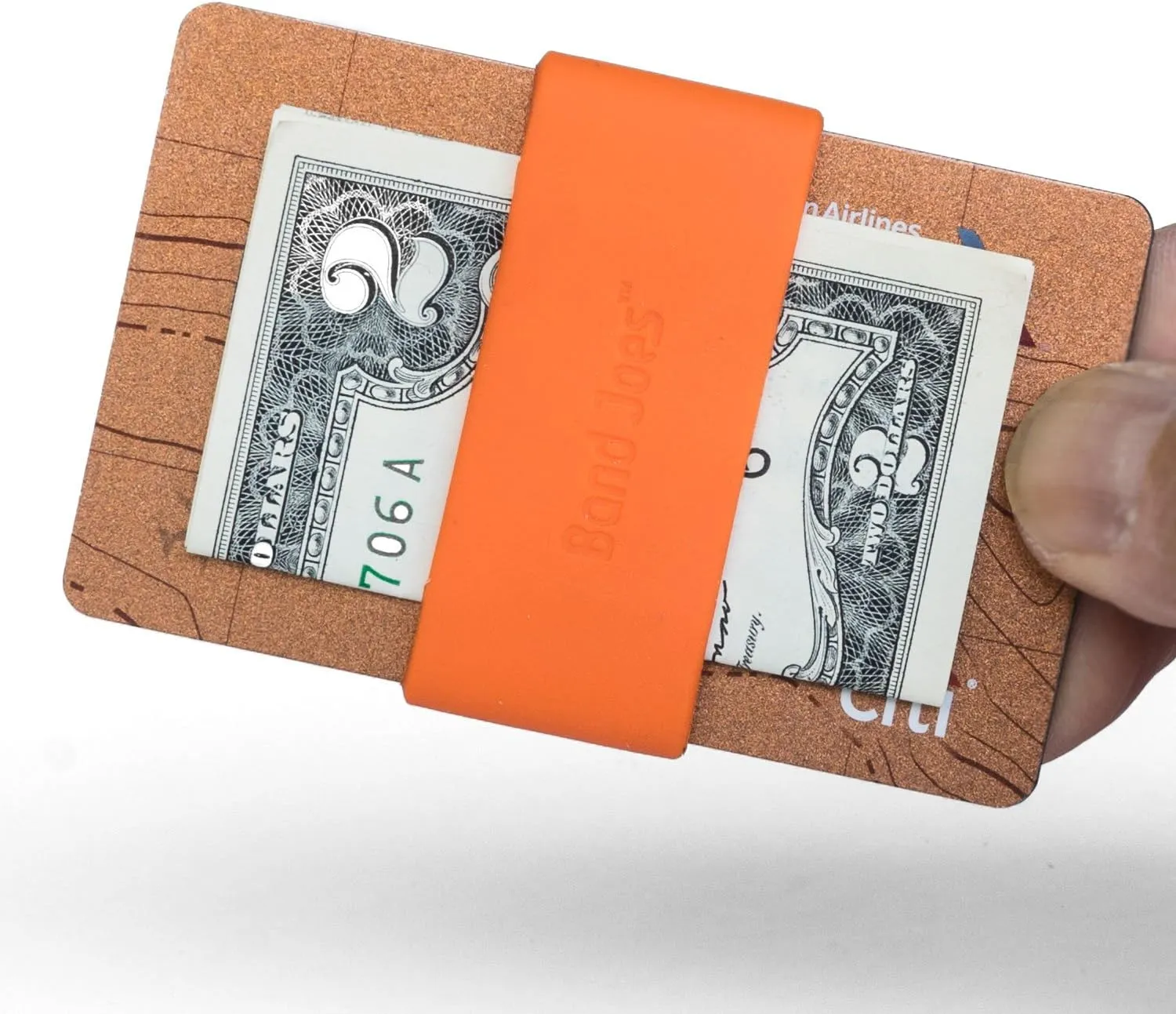 GRIFITI Band Joes Pocket Wallet Replacement Super Slim Profile Colorful Silicone Rubber Bands Money Wide Strap Grip Clip Siliconebands for Credit Card, License, Cash Holder
