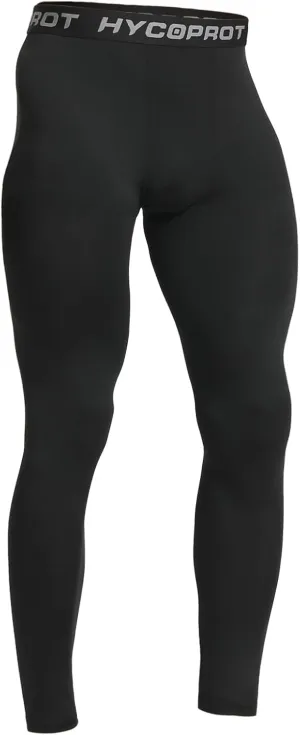 HYCOPROT Men's Compression Pants, Athletic Leggings Base Layer Cool Dry Workout Tights for Running Yoga Gym Basketball