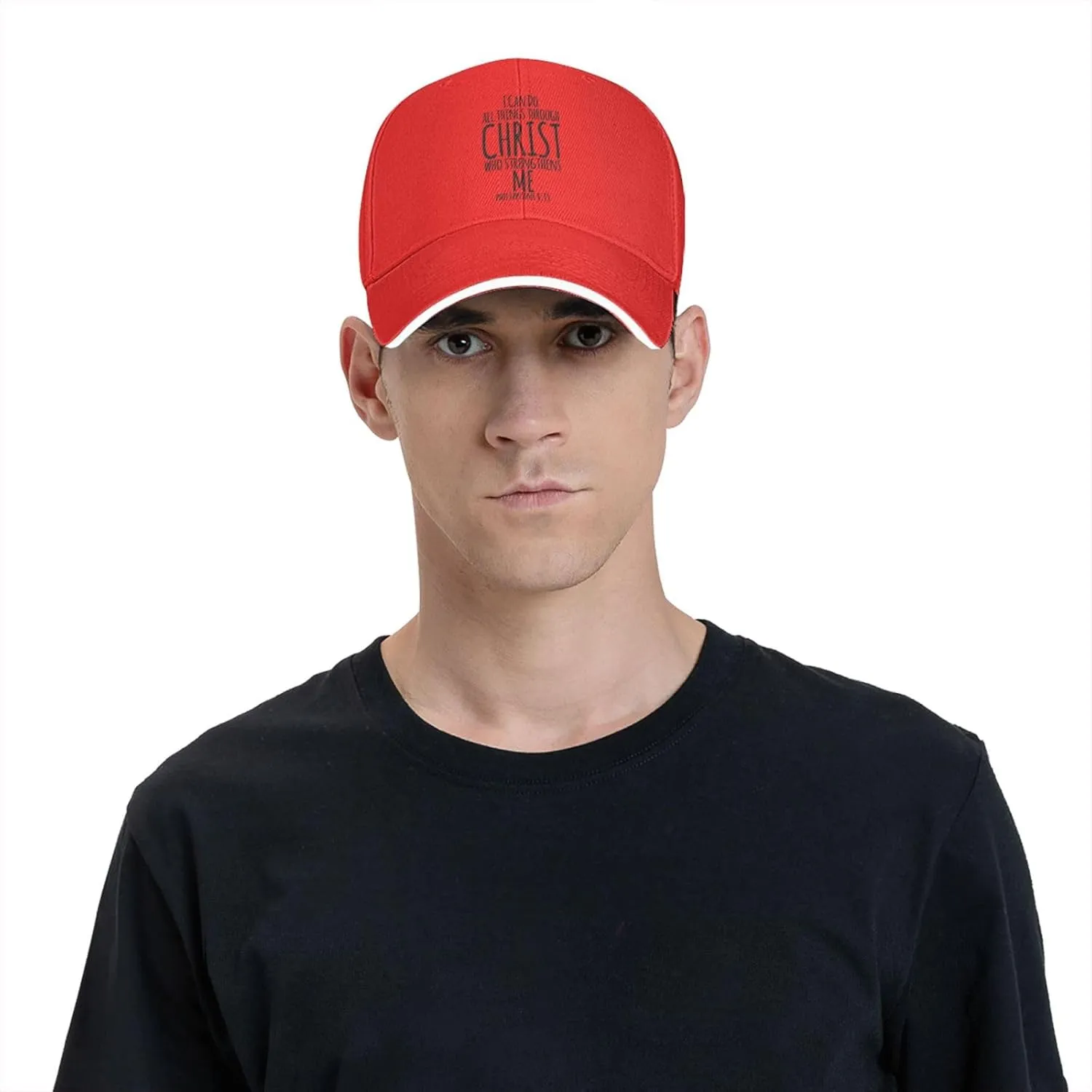I Can Do All Things Through Christ, Christian God Baseball Caps Men Women Ball Hat Adjustable Trucker Hat Cowboy Hat