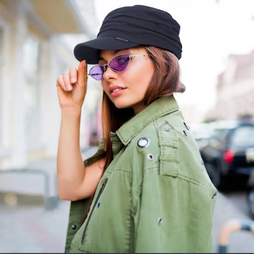 Ruphedy Newsboy Cap for Women Summer Chemo Headwear Hair Loss Cancer Hat with Brim