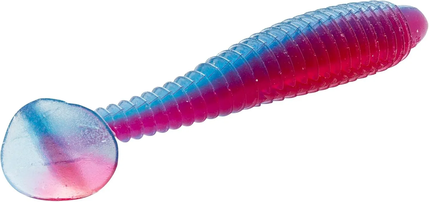 Strike King Rage Swimmer Fishing Lure, Soft Plastic Paddletail Minnow, Sleek Nose Cone, Softly Ribbed Body, Thin Tail