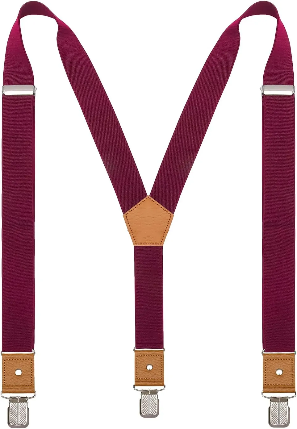 Suspenders for Men Adjustable Y Back Elastic with Strong Clips