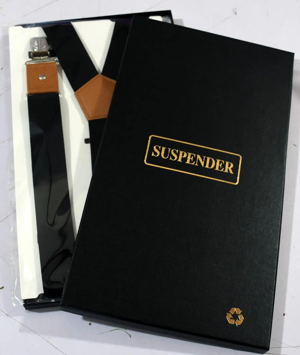 Suspenders for Men Adjustable Y Back Elastic with Strong Clips