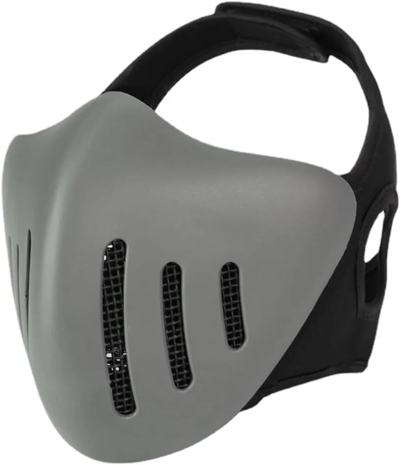 Tactical Half Face Mask Breathable Airsoft Paintball CS Protective Mask CS Training Cycling Mask Hunting Accessories