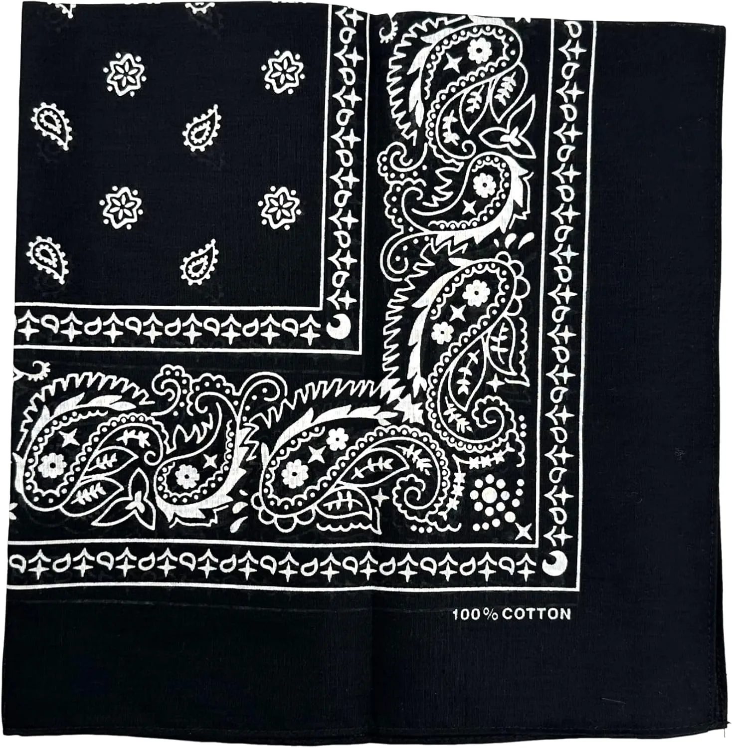 Vamqor 100% Cotton 10 Pack Fine Bandanas