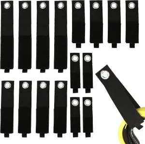 Velcro Cord Wraps, Assorted 16 Pack Extension Cord Organizer Wrap Electrical Cable Ties Straps Storage Holder, Heavy Duty Extendable Carry Strap Loop Hanger for Workshop Garage Management Hose Rope